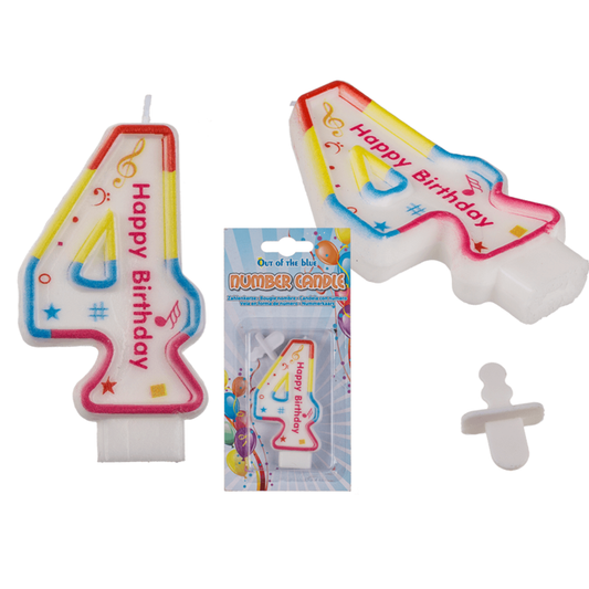 Fødselsdagslys - Antal: 4