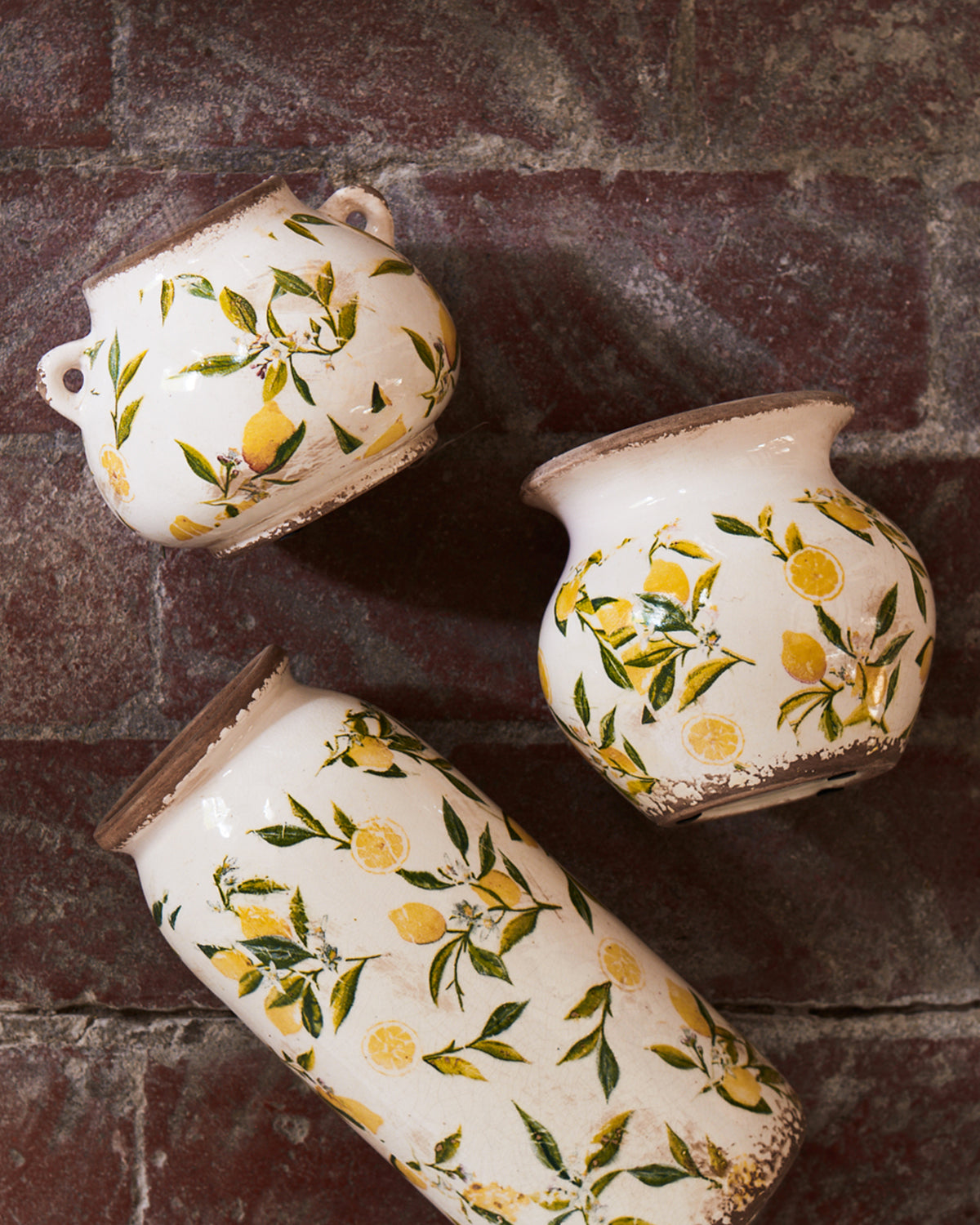 LEMONA Vas S, Vit/grön/gul