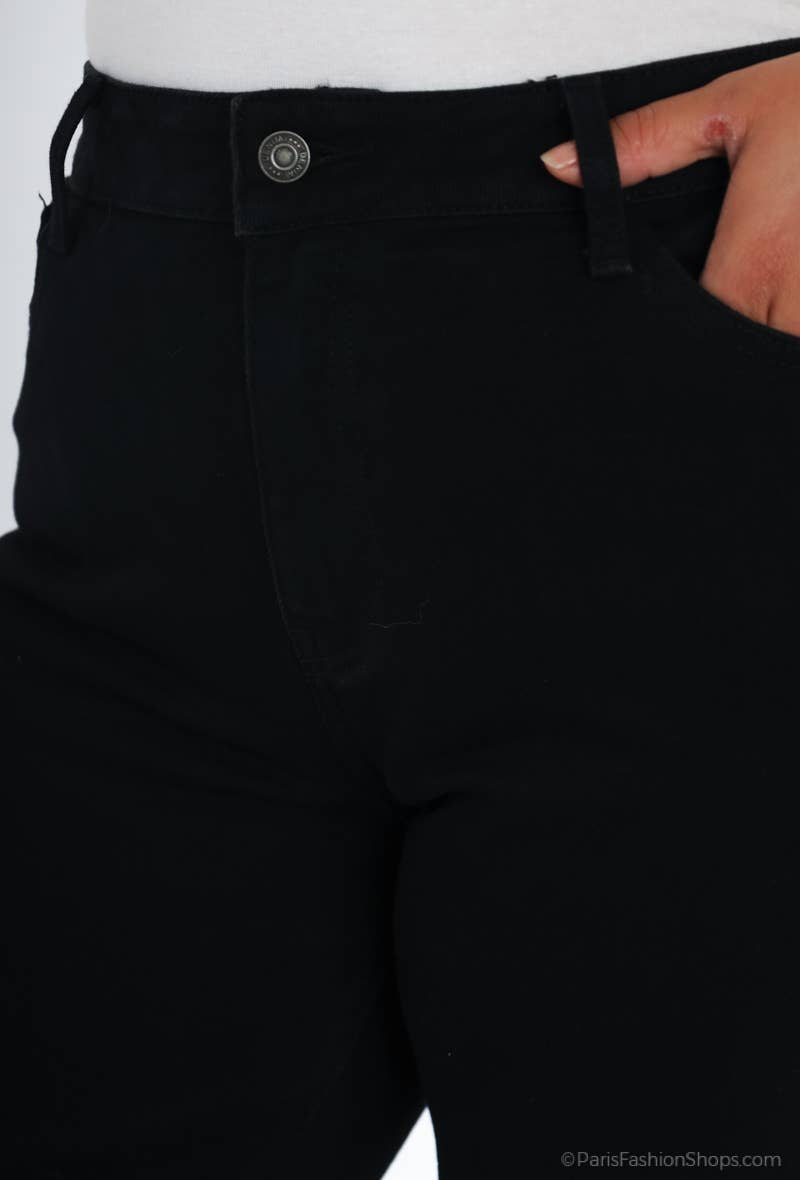 Clara Jeans (kurviga): Svart