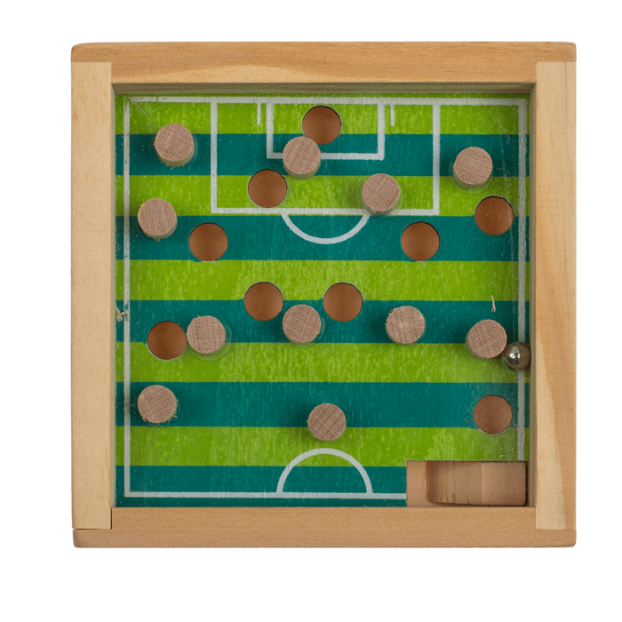 Labyrintspel i trä, 9x9cm - Ord.Pris 95:-