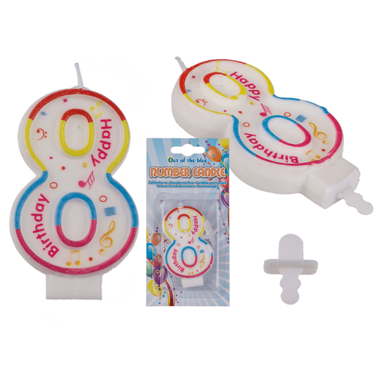 Fødselsdagslys - Antal: 8