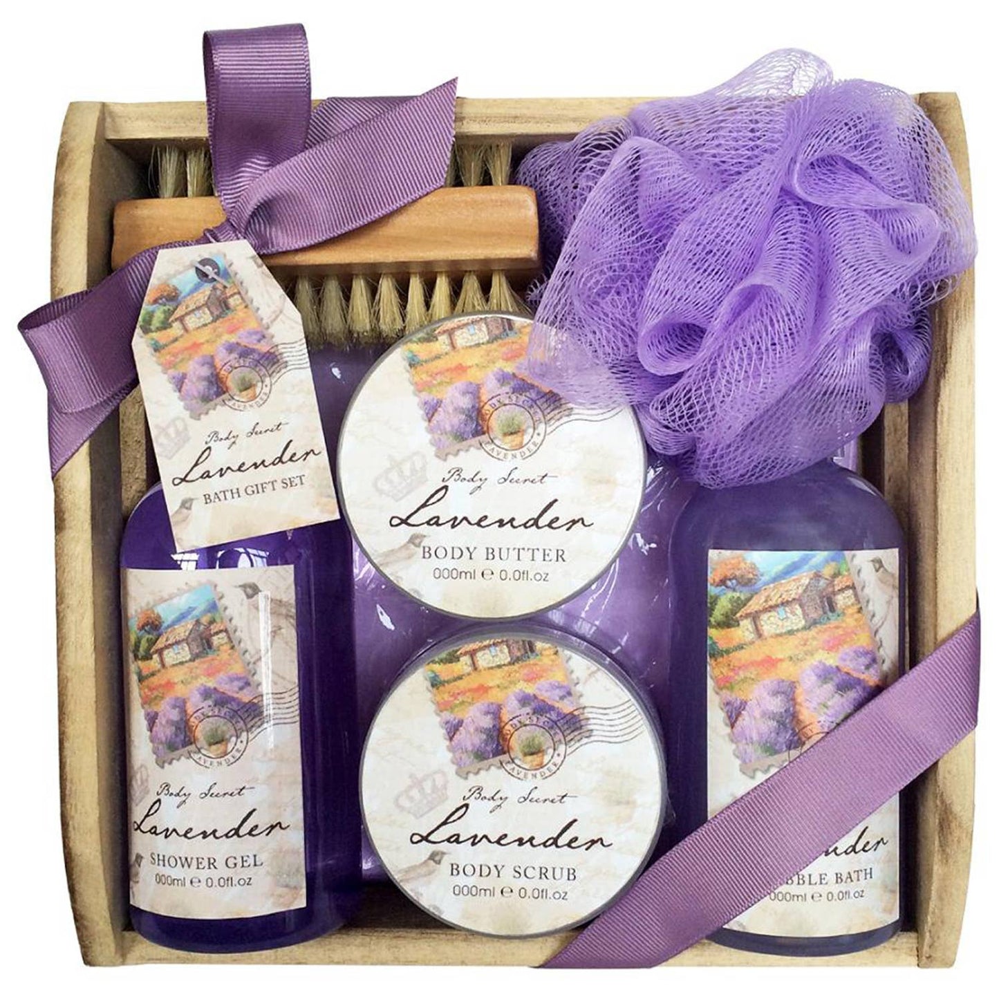 Presentset Badbricka - Lavendel