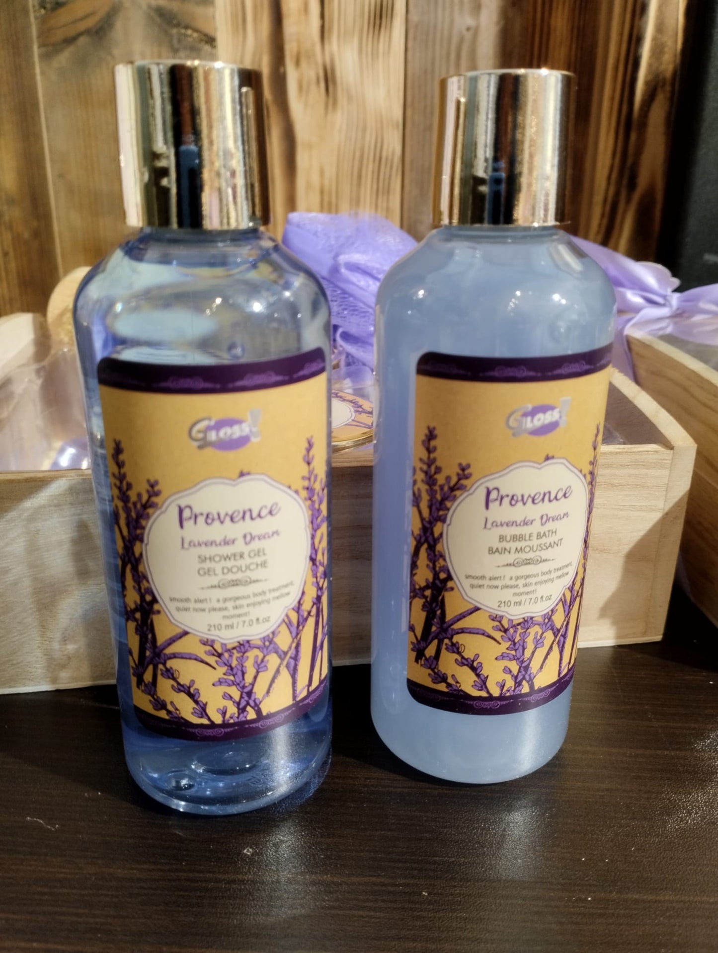 Presentset Badbricka - Lavendel
