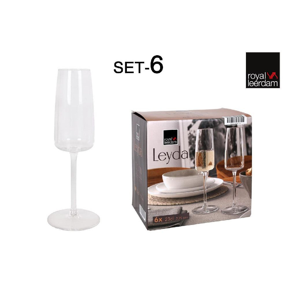 6x Champagneglas - Bobleglas - 23cl
