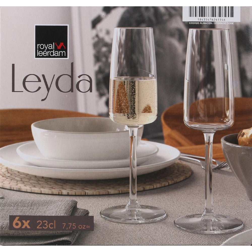 6x Champagneglas - Bobleglas - 23cl