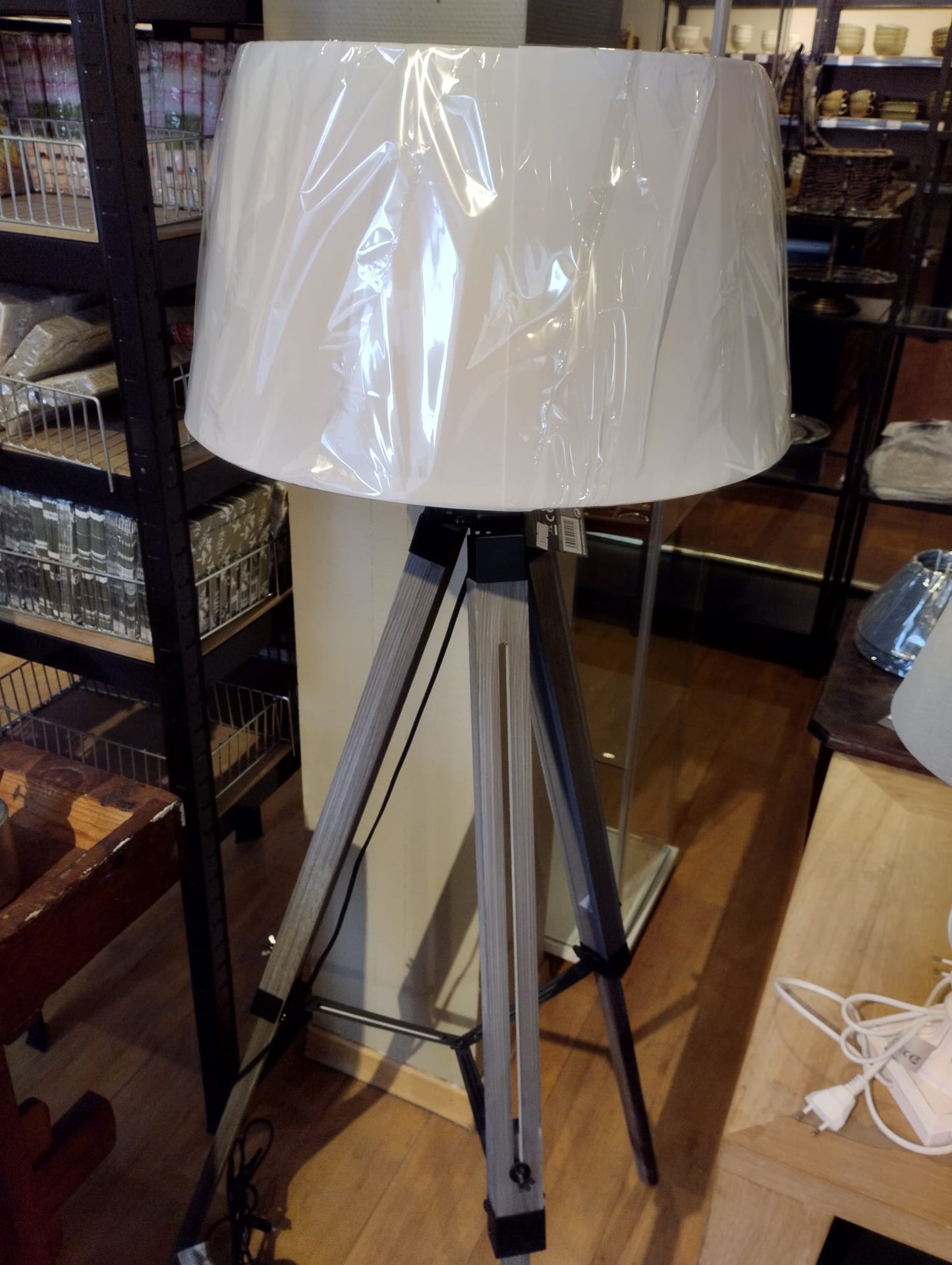 Golvlampa Linnen Beige - 145cm