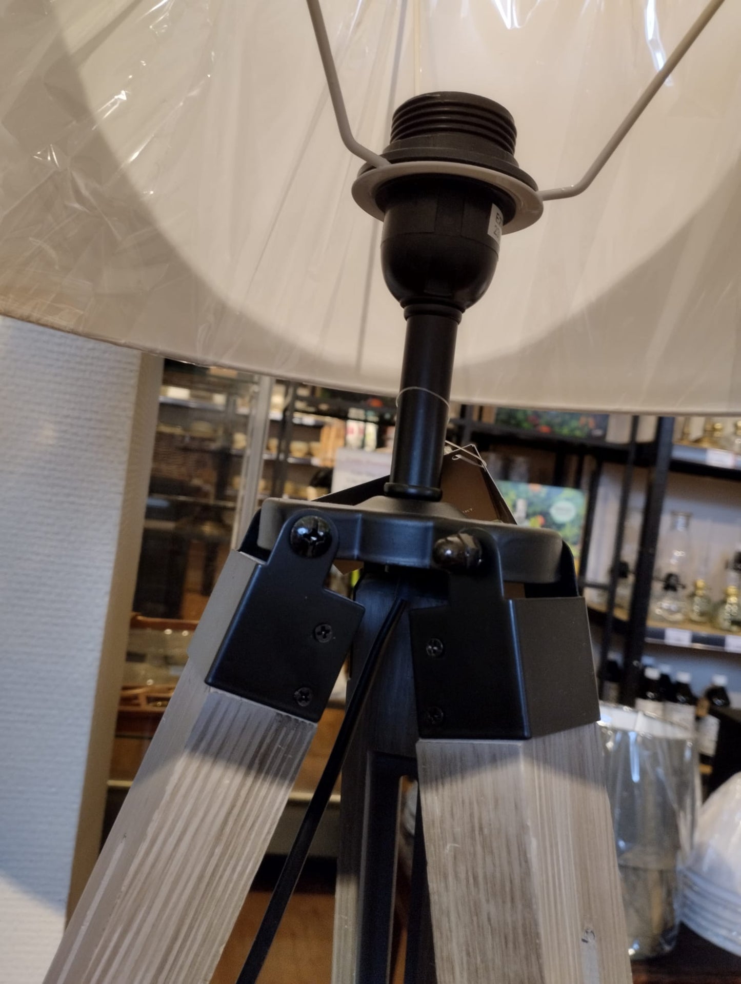 Golvlampa Linnen Beige - 145cm