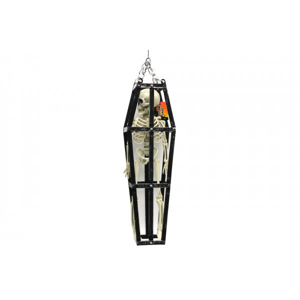 Halloween Skelett i Bur , 50x13 cm