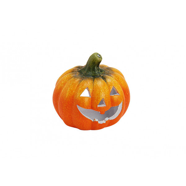 Värmeljuslykta Pumpa i Lera, B14 x D13 cm