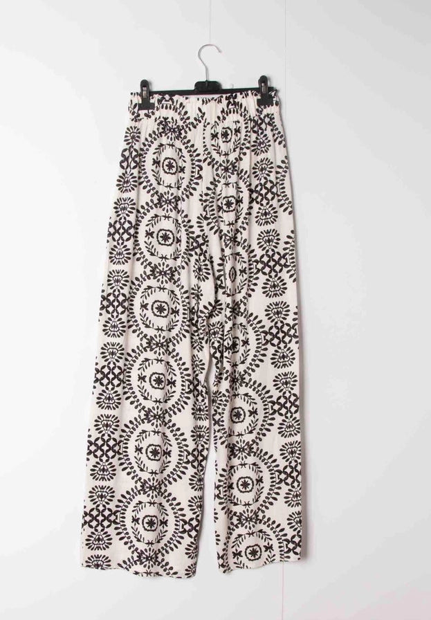 LAYLA - Geometriska byxor i stora storlekar