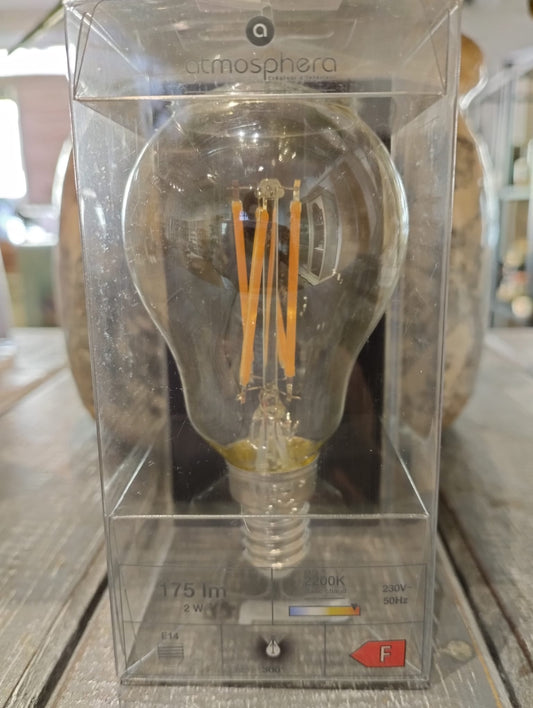 LED pære - E14 / 2 W - Amber