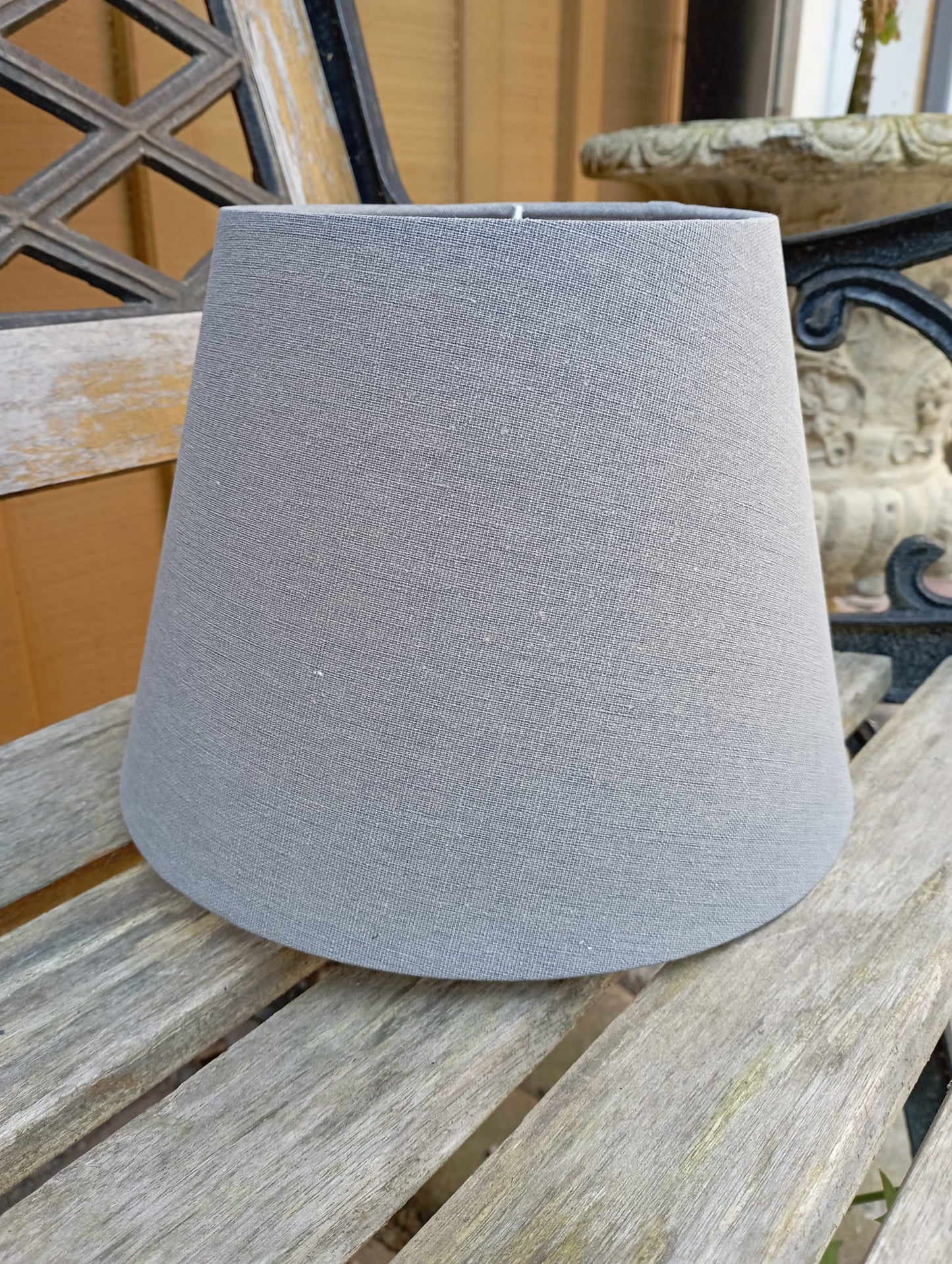 Lampeskærm - grå - diameter 25,5cm