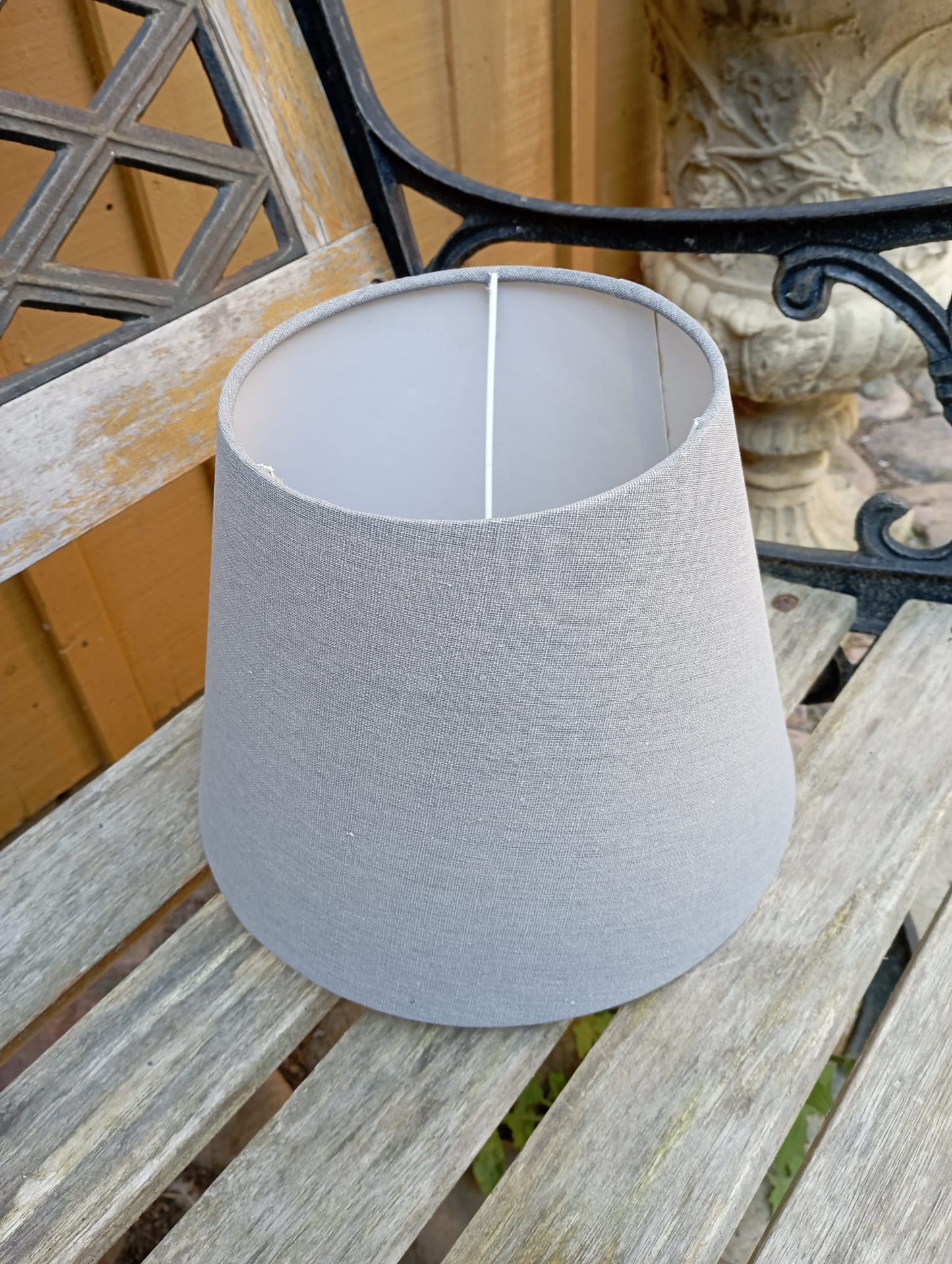 Lampeskærm - grå - diameter 25,5cm