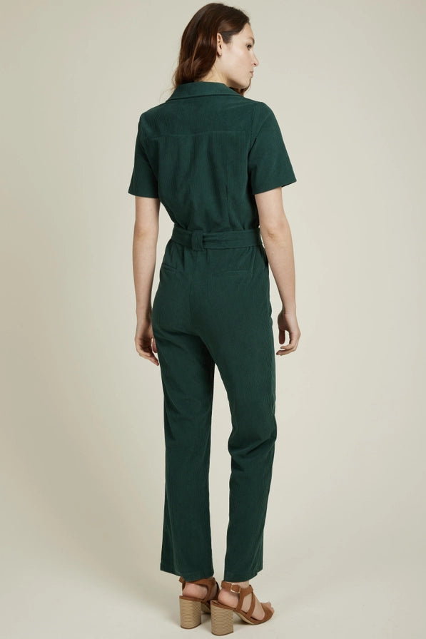 MADELEINE - Kortärmad jumpsuit med dragkedja och bälte - Ord.Pris 849:-