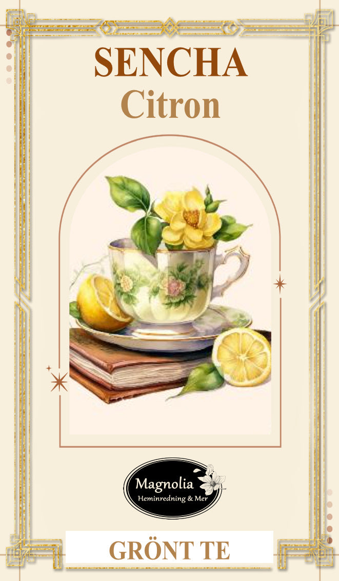 Tepåsar - Sencha Citron - smaksatt te - 100 g - Grönt Te
