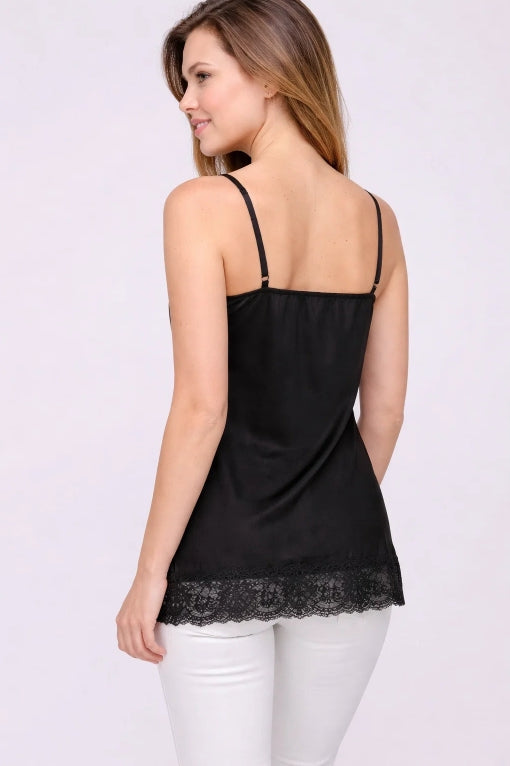 Linne i 100% viskos : Svart