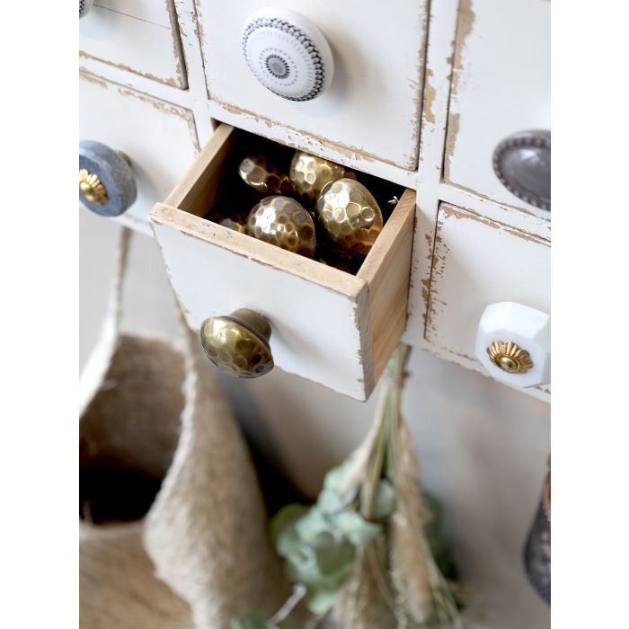 Sorteringshylla med lådor och krokar - Shabby Chic