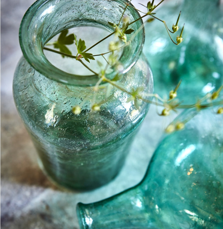 Vas VIOLETTA - H 15 cm - Återvunnet Glas