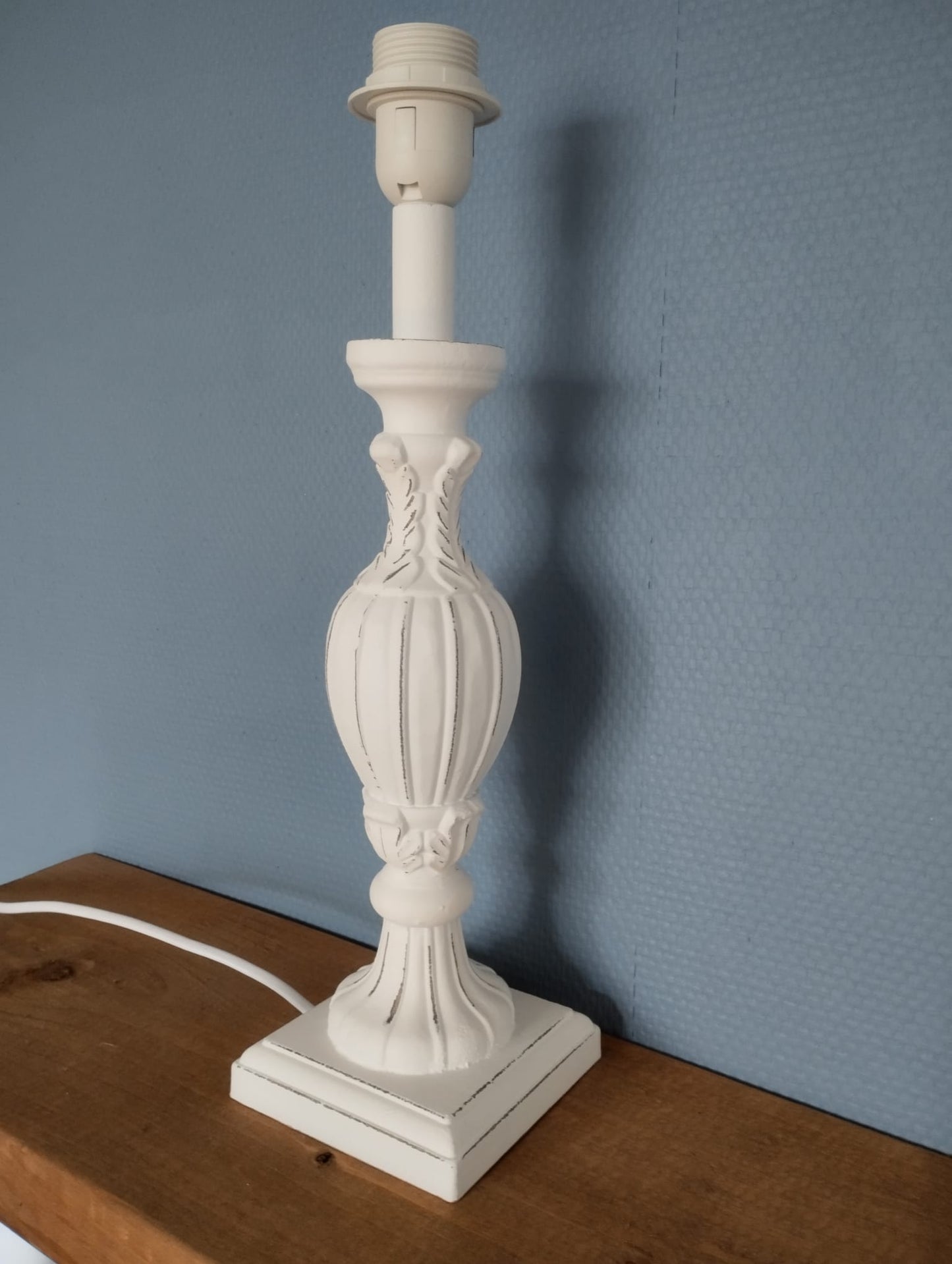 Lampefod - Bordlampe - Lund - Hvid