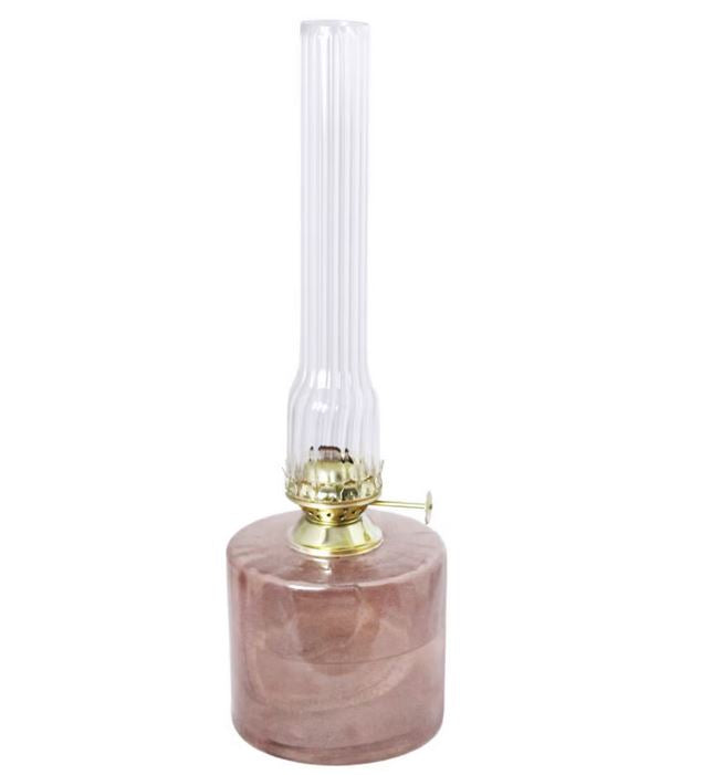 Petroleumslampe Ask pink Stor Ø 10 x H 30 cm