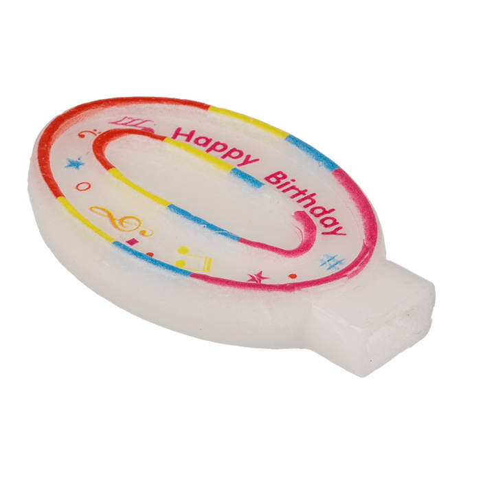 Sifferljus - Siffra: 0 Happy Birthday