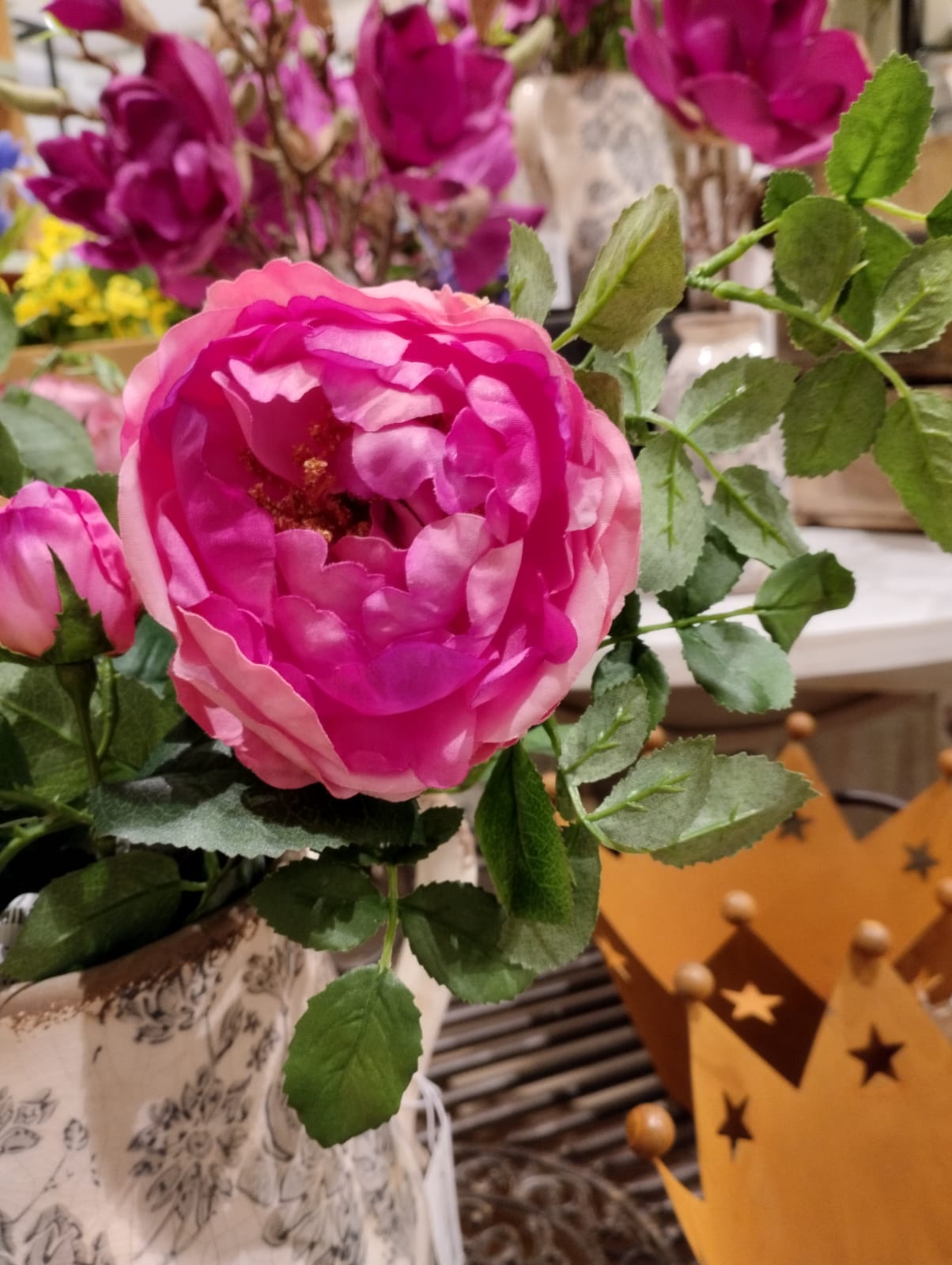 Rose kvist - Pink - Rose - 45 cm