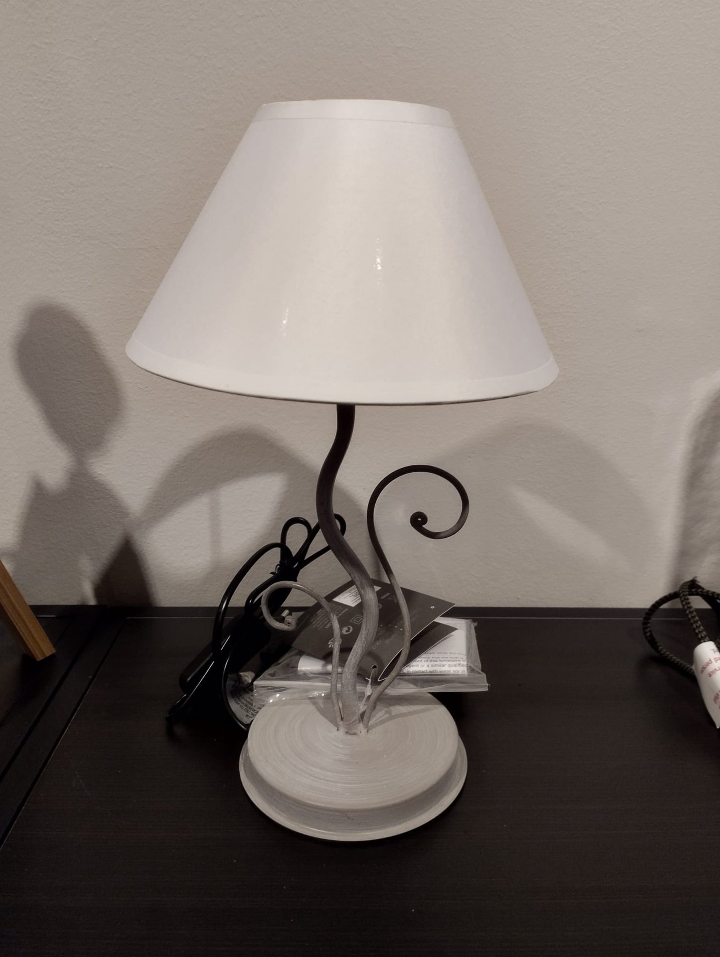 Lampfot Virvel Beige - 28cm