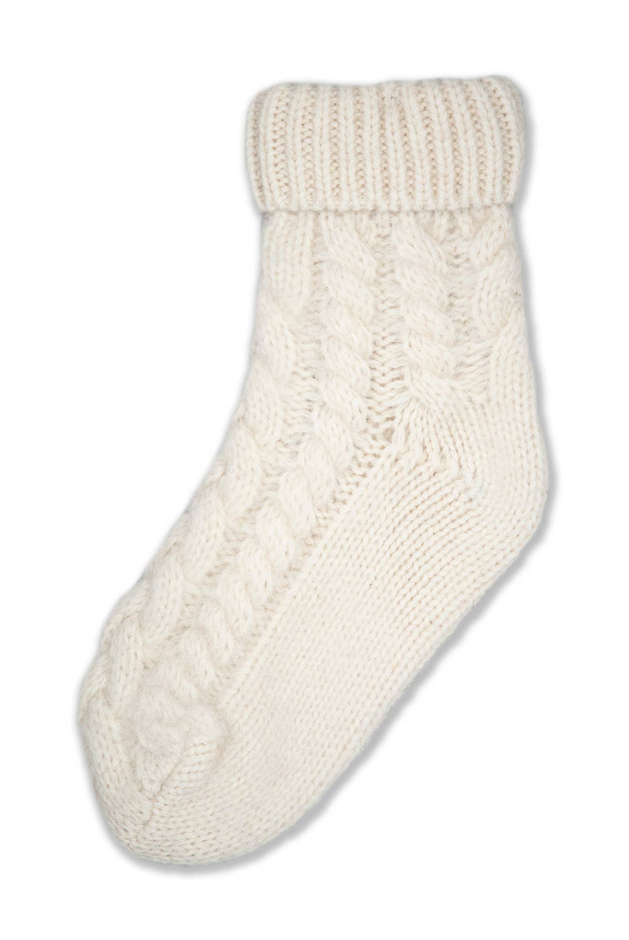 Gaiku Stickad Strumpa: Vit / En storlek