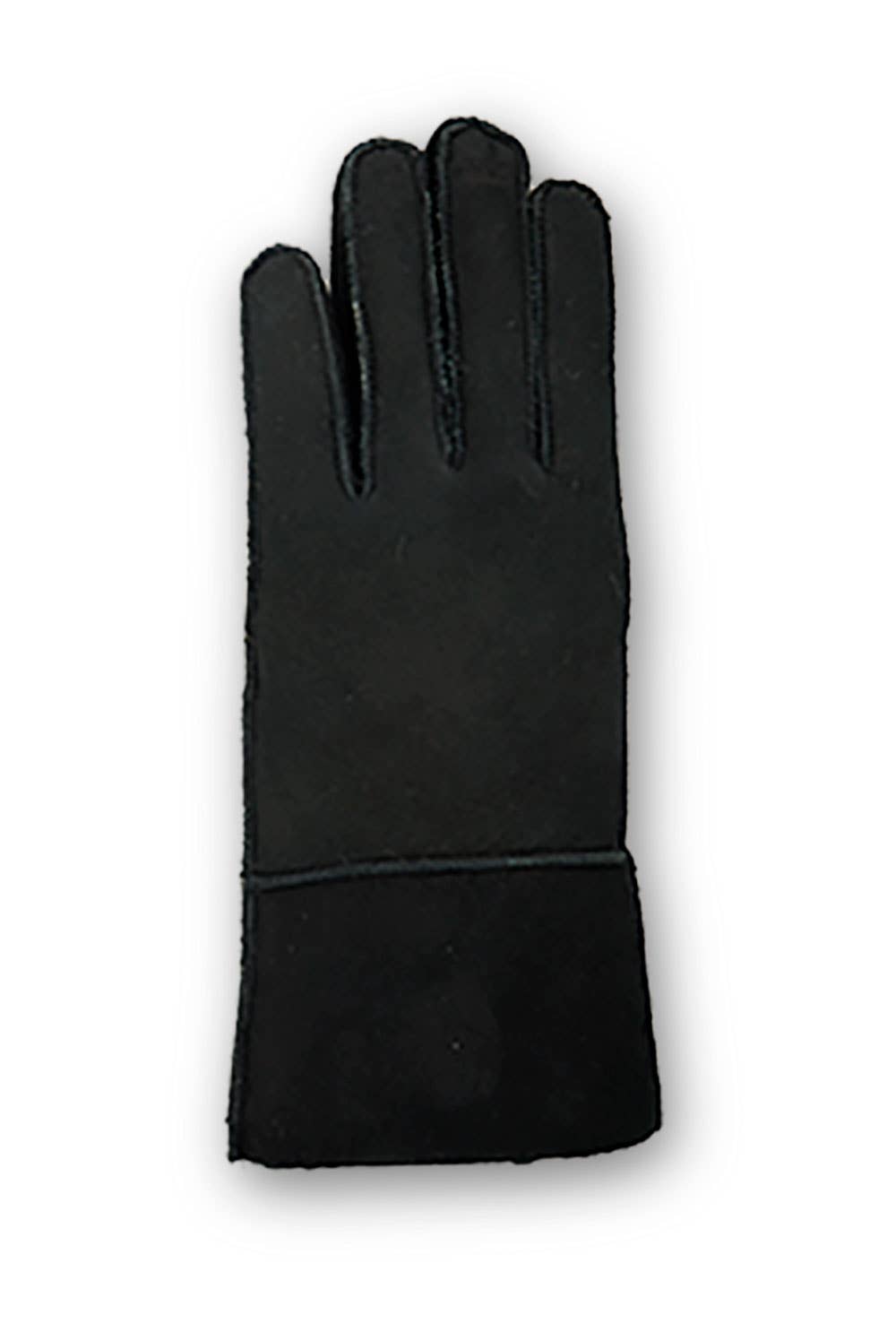 Sirkka Läderhandske för kvinnor, varmt foder: Svart / M