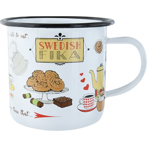 Emaljmugg - Swedish Fika - Souvenir