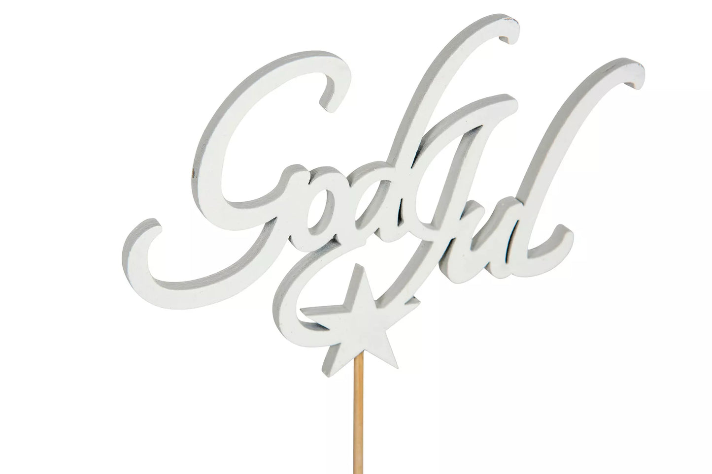 God Jul / Stick - Vit - 21cm