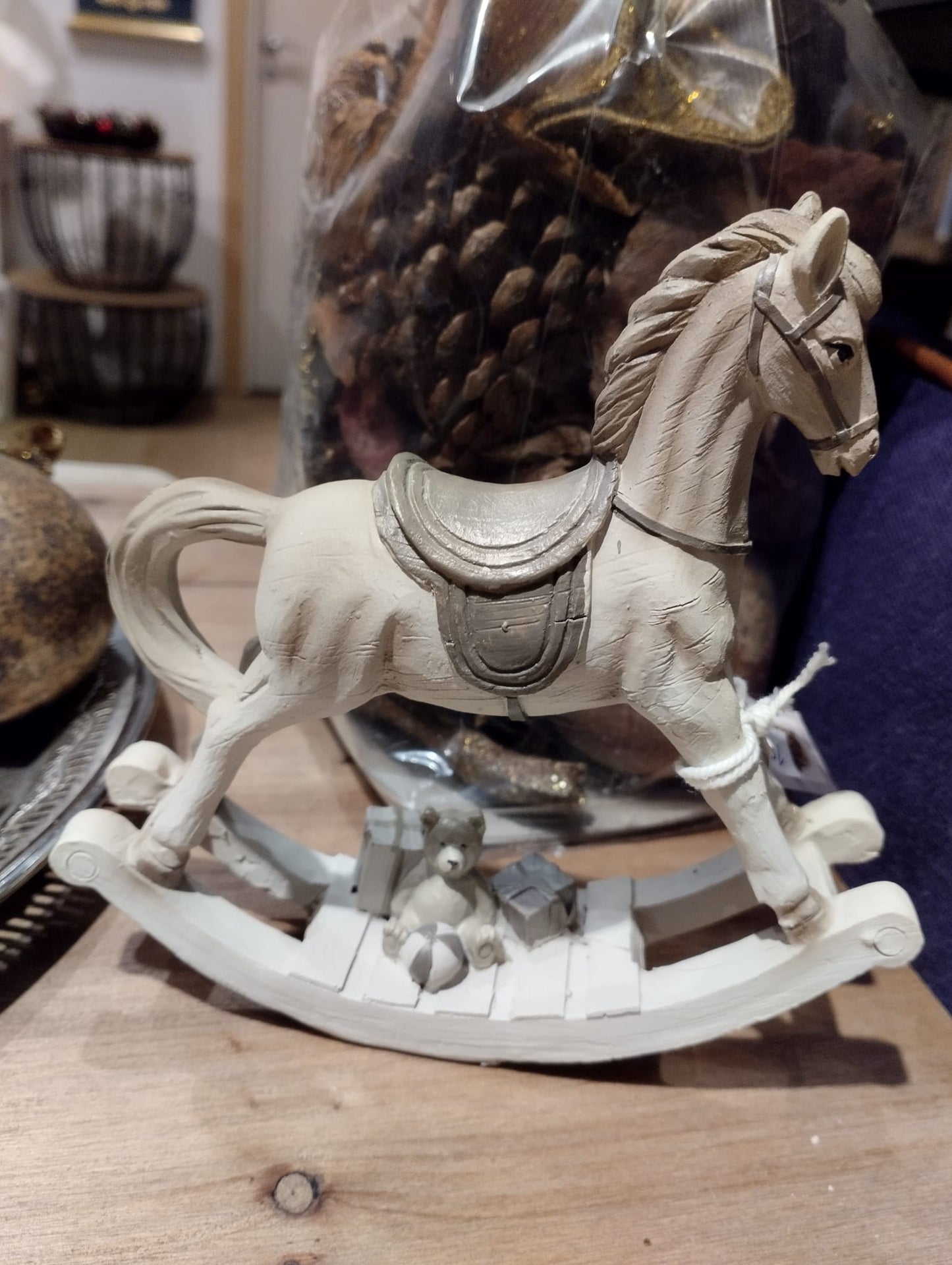 Gunghäst Nostalgi - 15cm - Juldekoration