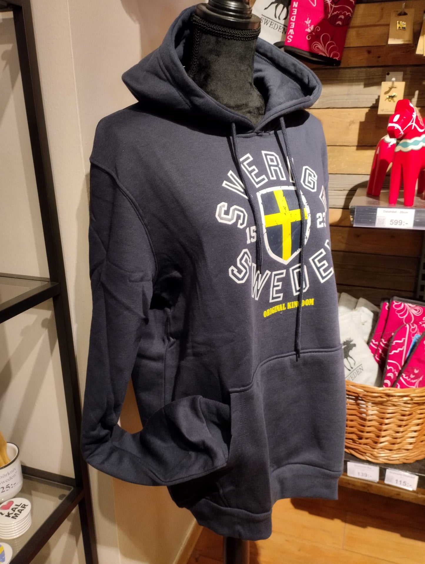 Hoodie Sweden Marinblå Vuxen