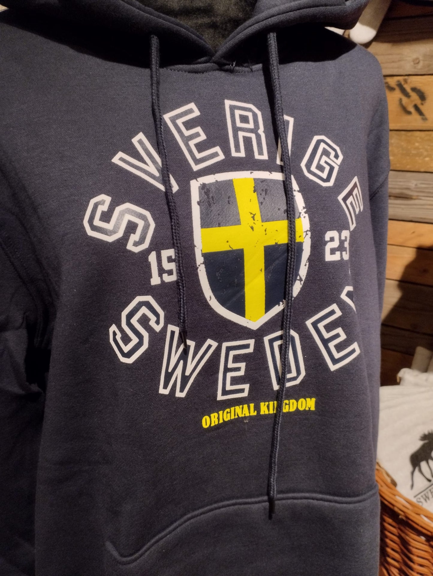 Hoodie Sweden Marinblå Vuxen