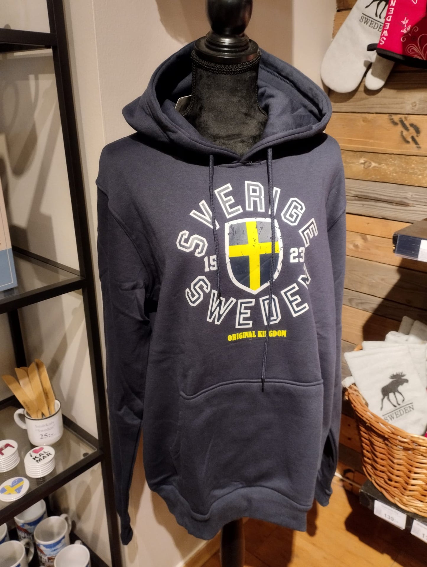 Hoodie Sweden Marinblå Vuxen