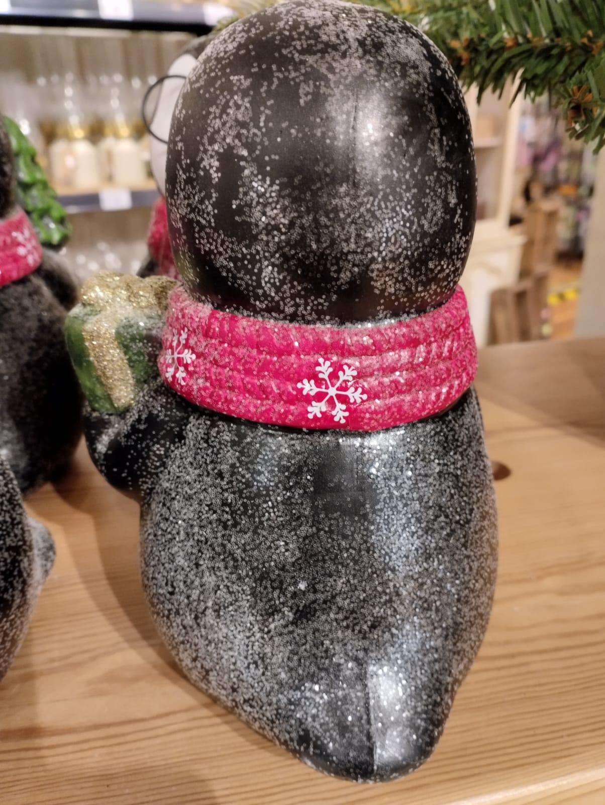Pingviner med stora glasögon och halsduk - Juldekoration