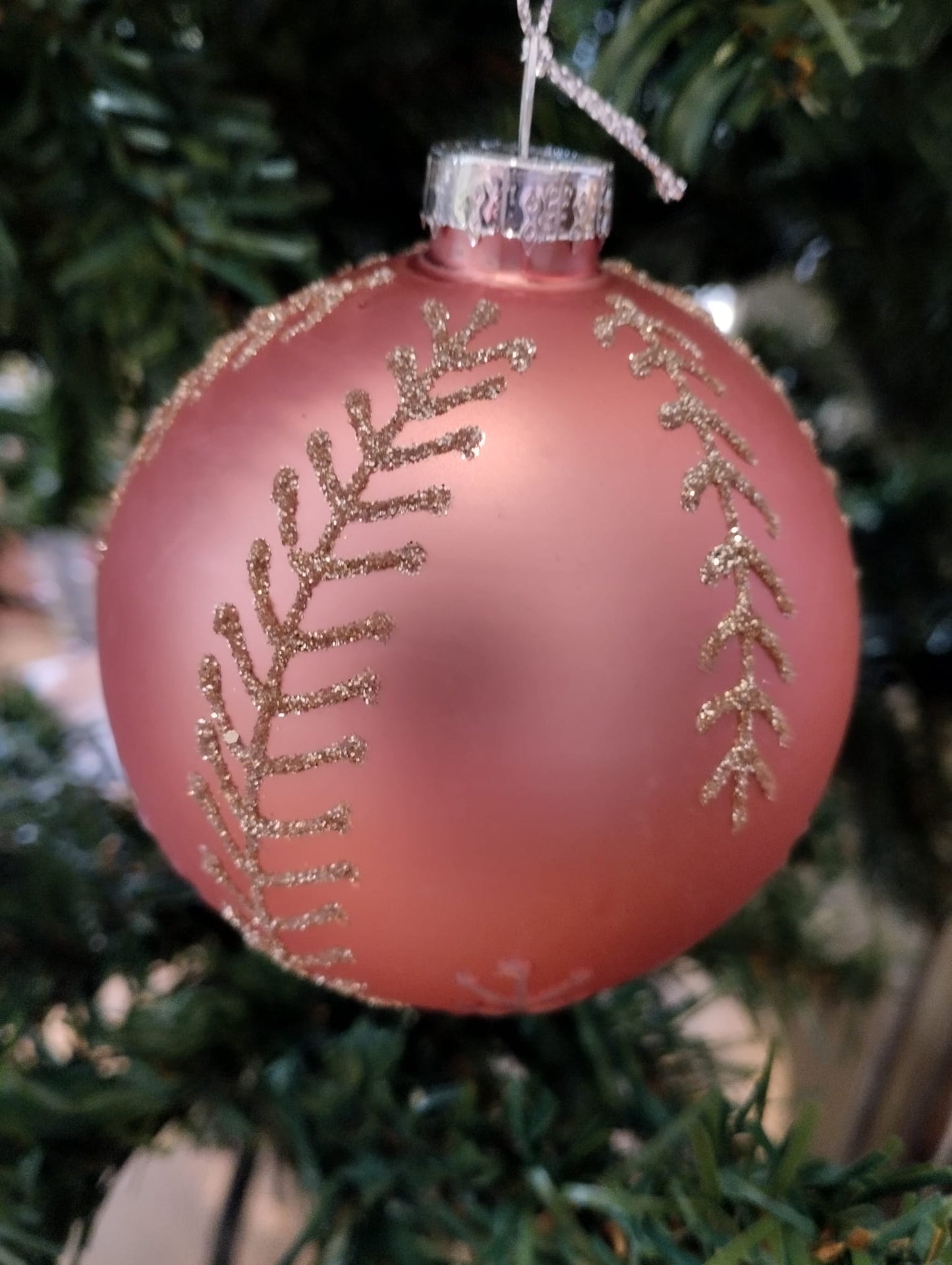 Julekugle - Pink - Glas - Julepynt