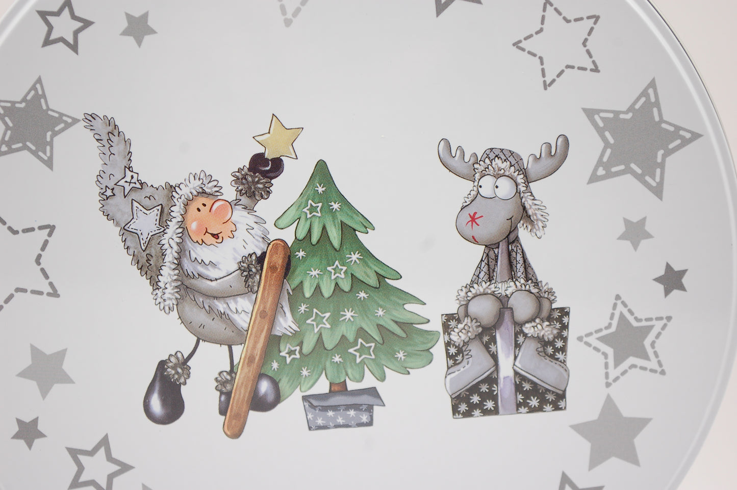 Kakburk - Tomte och Älg - 17 cm