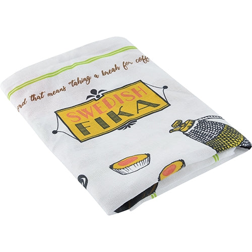 Køkkenhåndklæde svensk Fika - 40x60cm