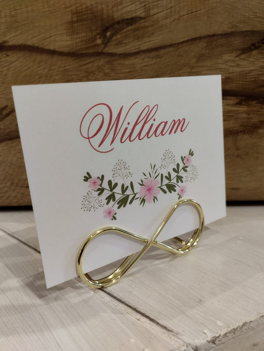 Kortholder Bordkort - Metal - Guld