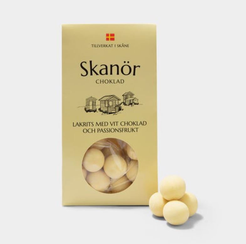 Lakrids med hvid chokolade - Skanör - 100 g