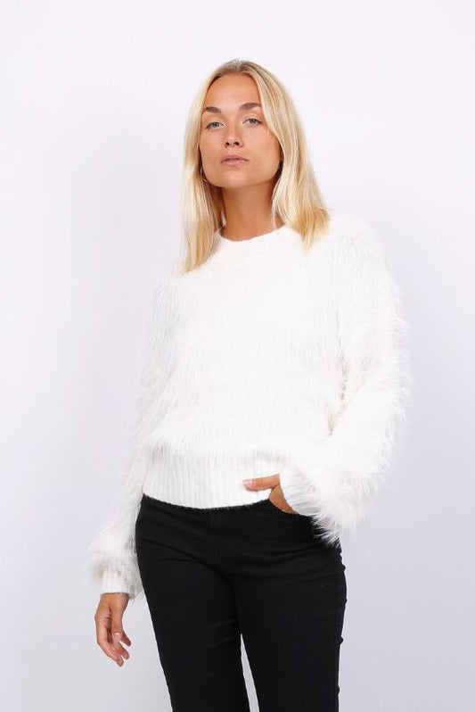 Elegant och mjuk tröja - Vit - OneSize
