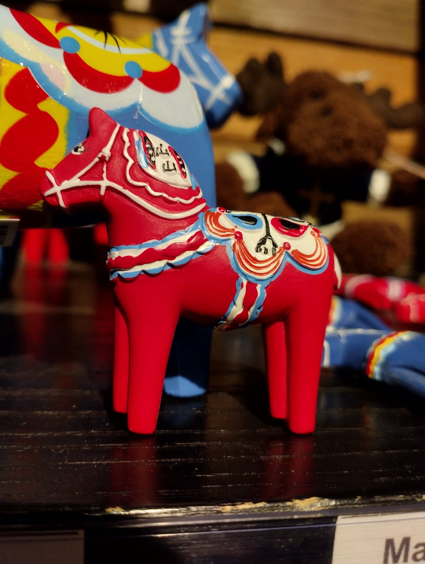 Magnet Dalahäst - Handmålad - Souvenir