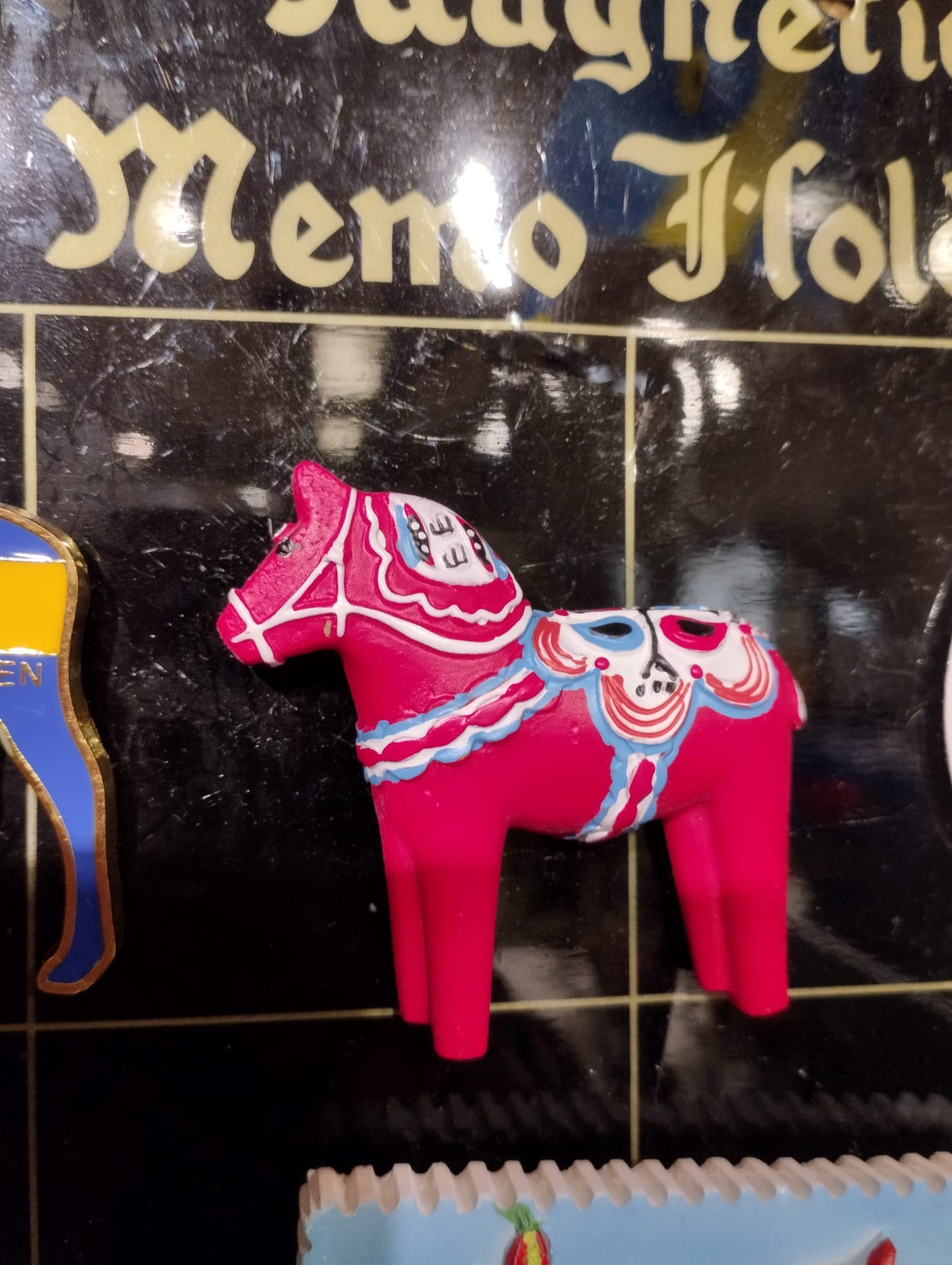 Magnet Dalahäst - Handmålad - Souvenir