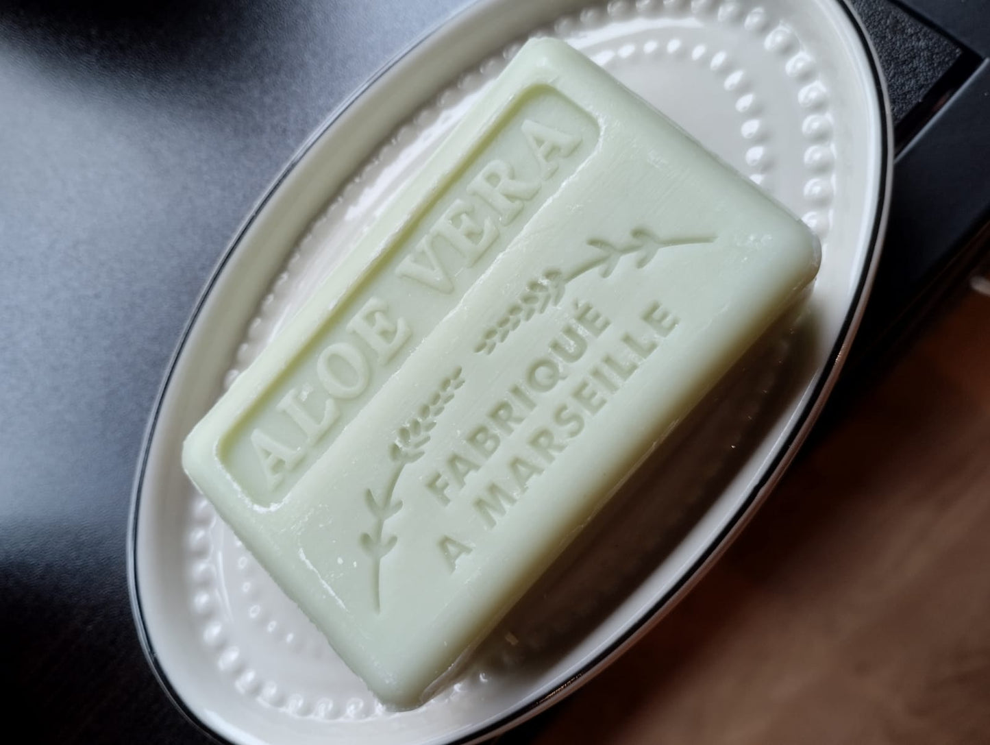 Tvål med doft av aloe vera Mått: 8,5 x 5,5 x 2,5cm 125g