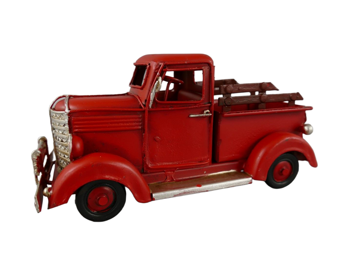 Modellbil Pickup Billy - 17 cm - Plåt - Röd