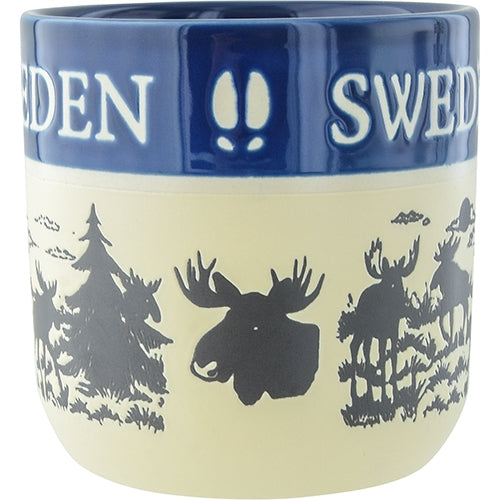 Blå Keramik Krus Sverige - Souvenir- Keramik