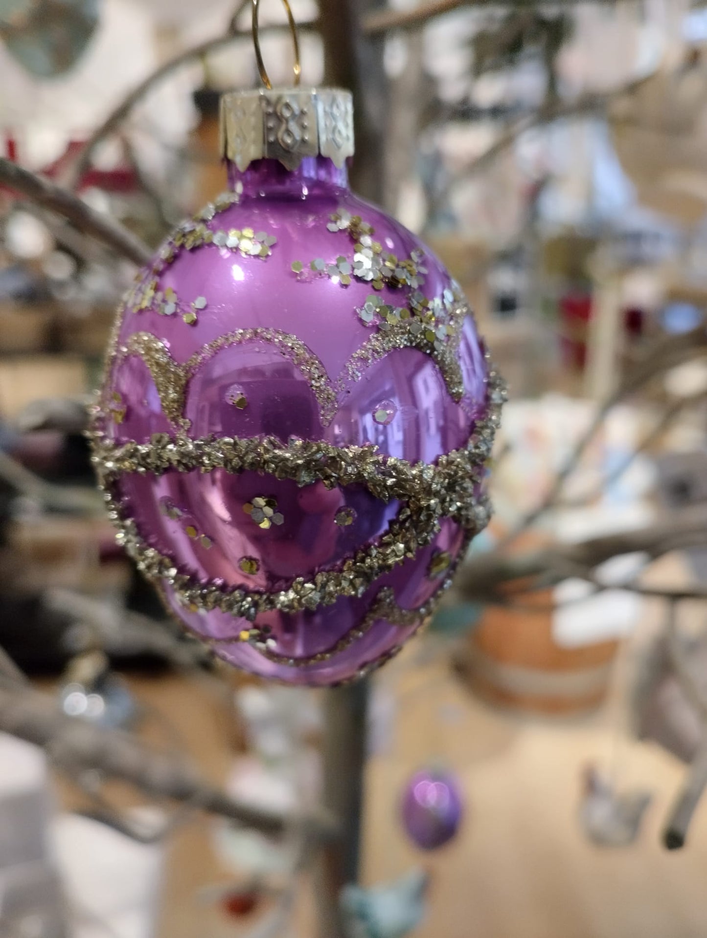 Påskägg med Glitter - 8 stk.