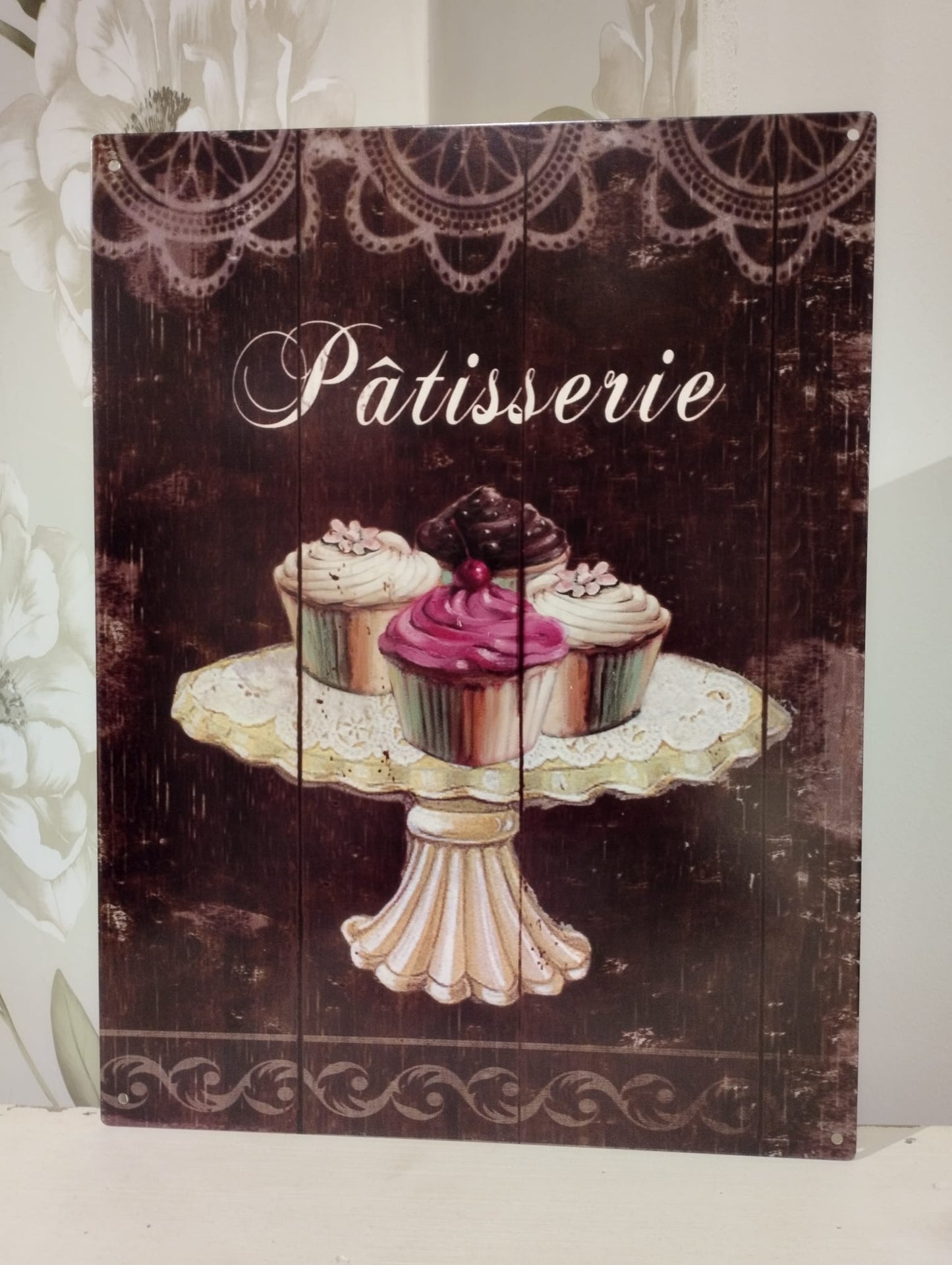 Plåtskylt / Plåt Tavla Patisserie - Ord. Pris 189