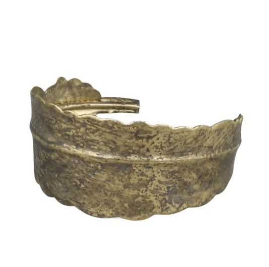 Servietring Blad - Messing